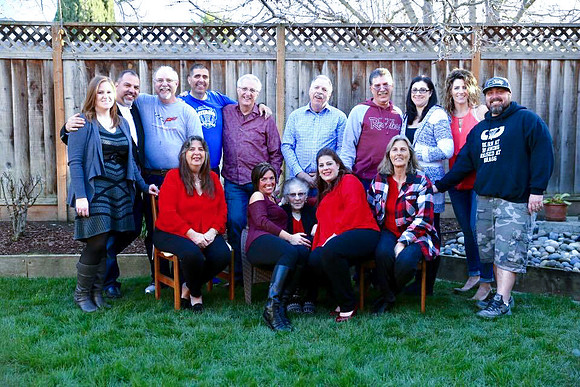 cousins with grandma
